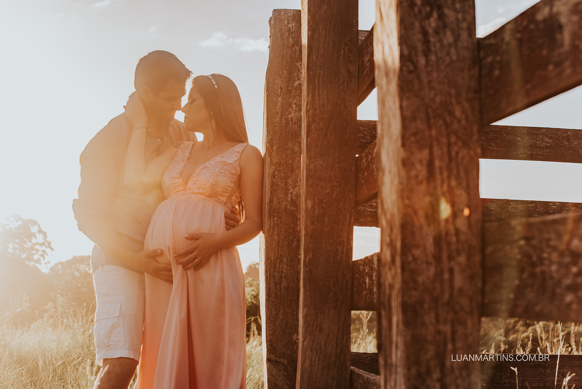 ensaio gestante com por do sol