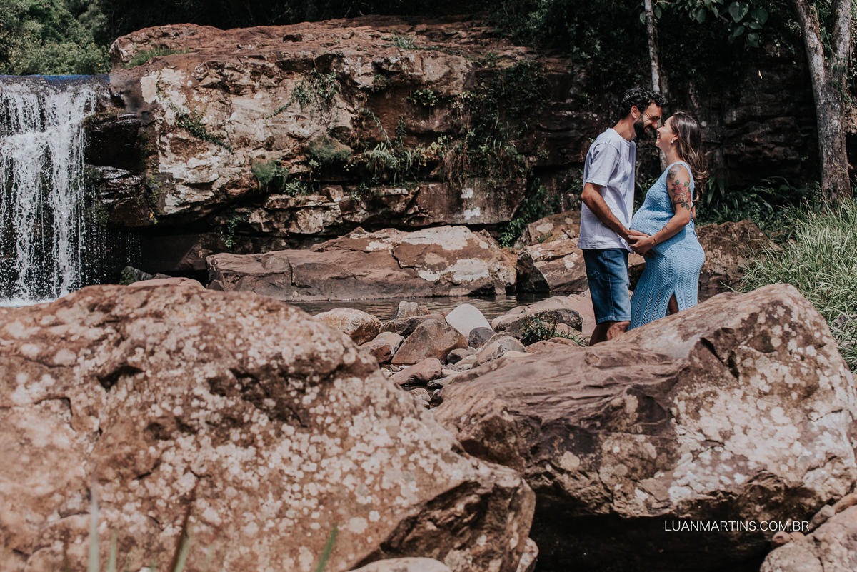 Ensaio na cachoeira