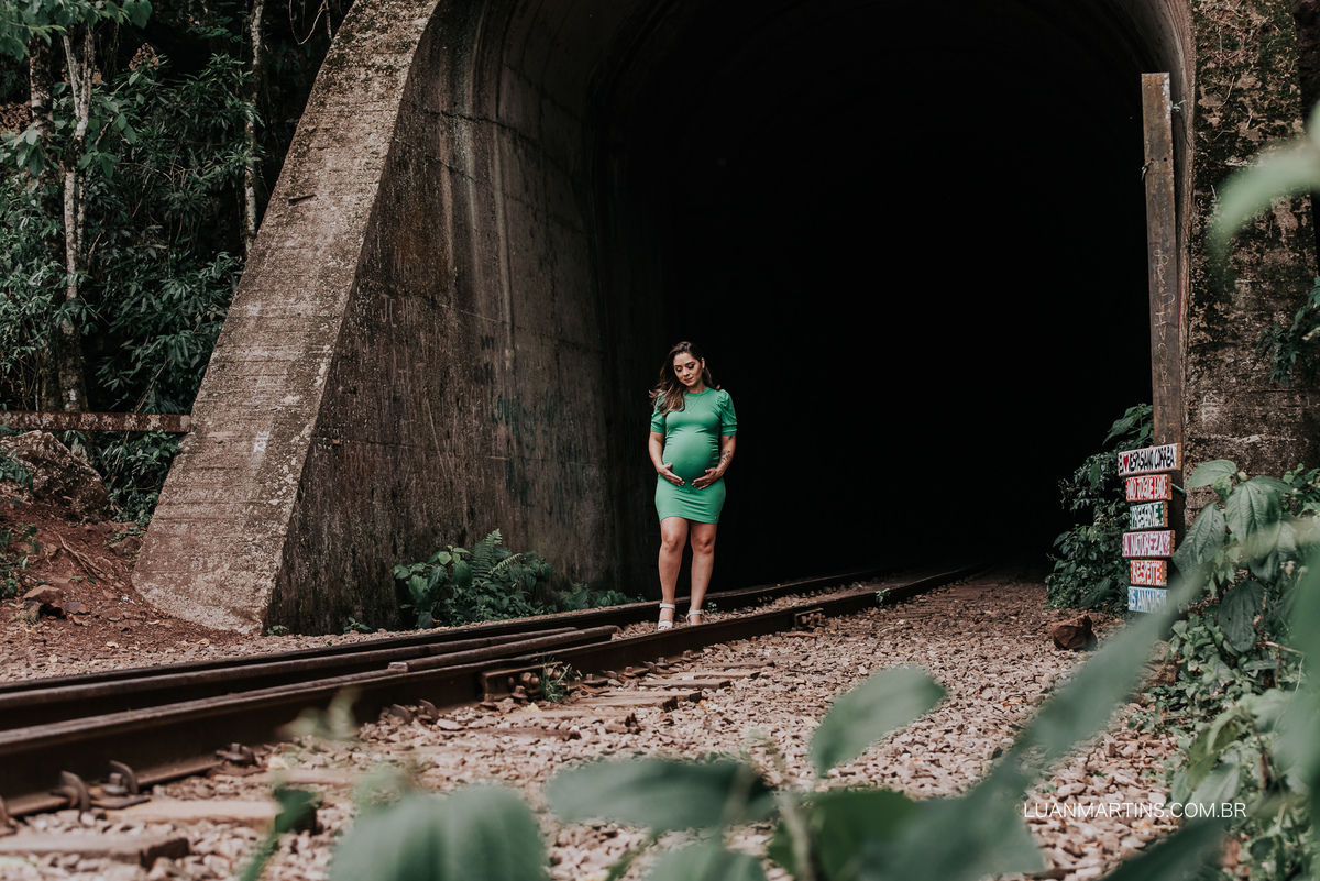 Ensaio gestante no Viaduto do 13