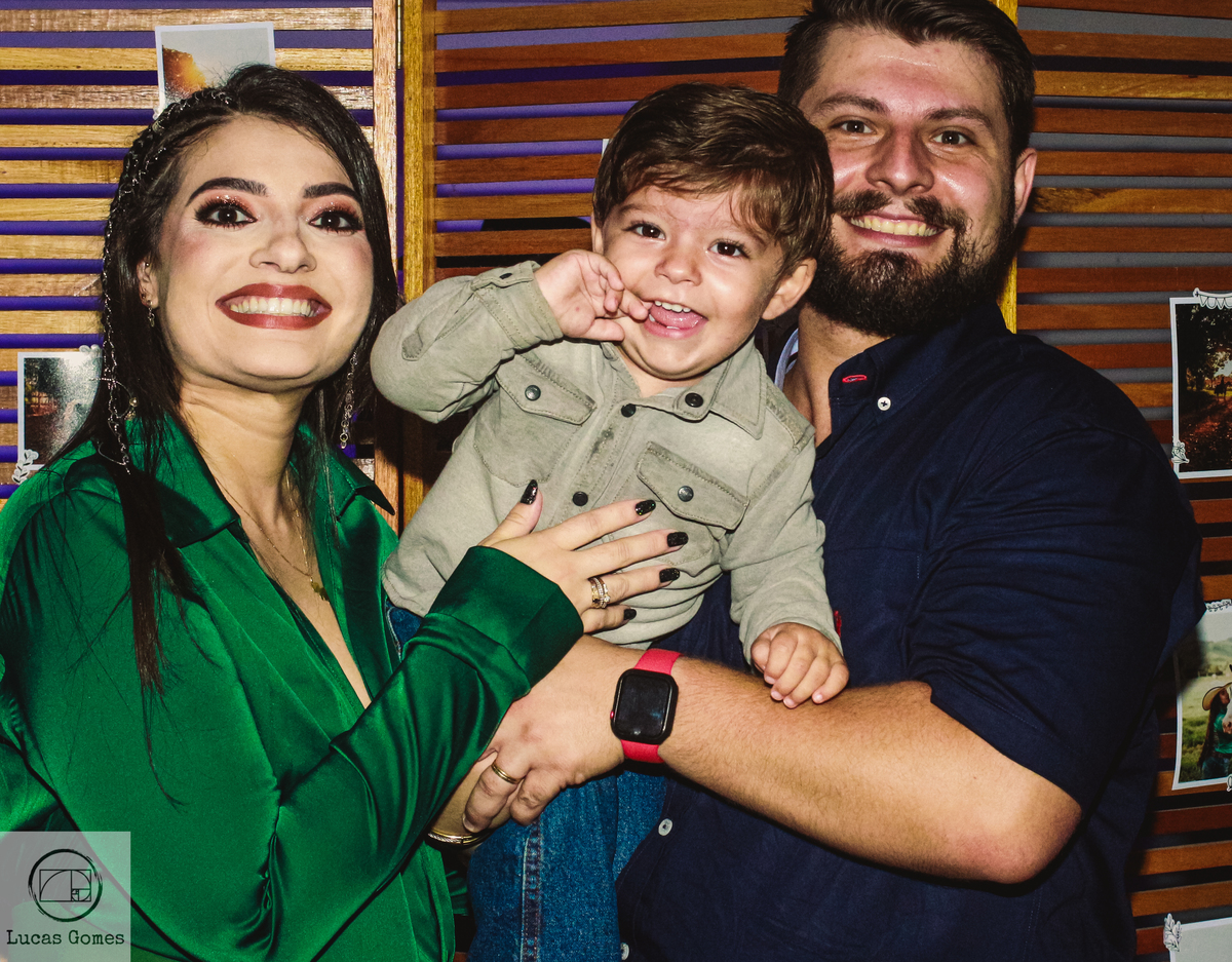 Retrato da família  em festa de debutante 