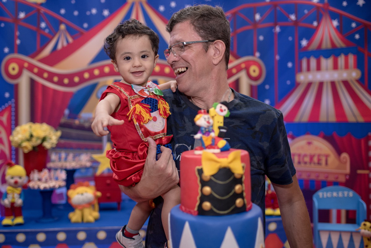 Aniversário, tema circo, 1 ano, estação faz de conta 3