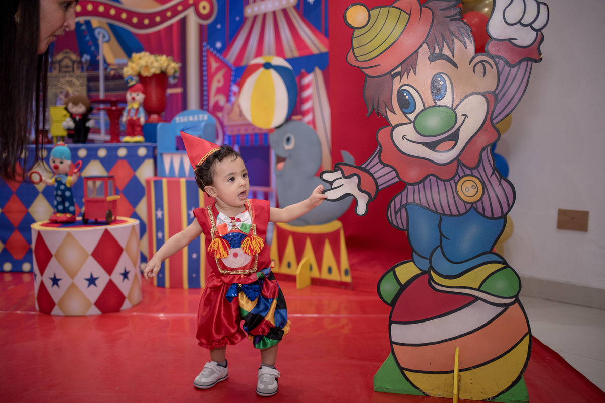 Aniversário, tema circo, 1 ano, estação faz de conta 3