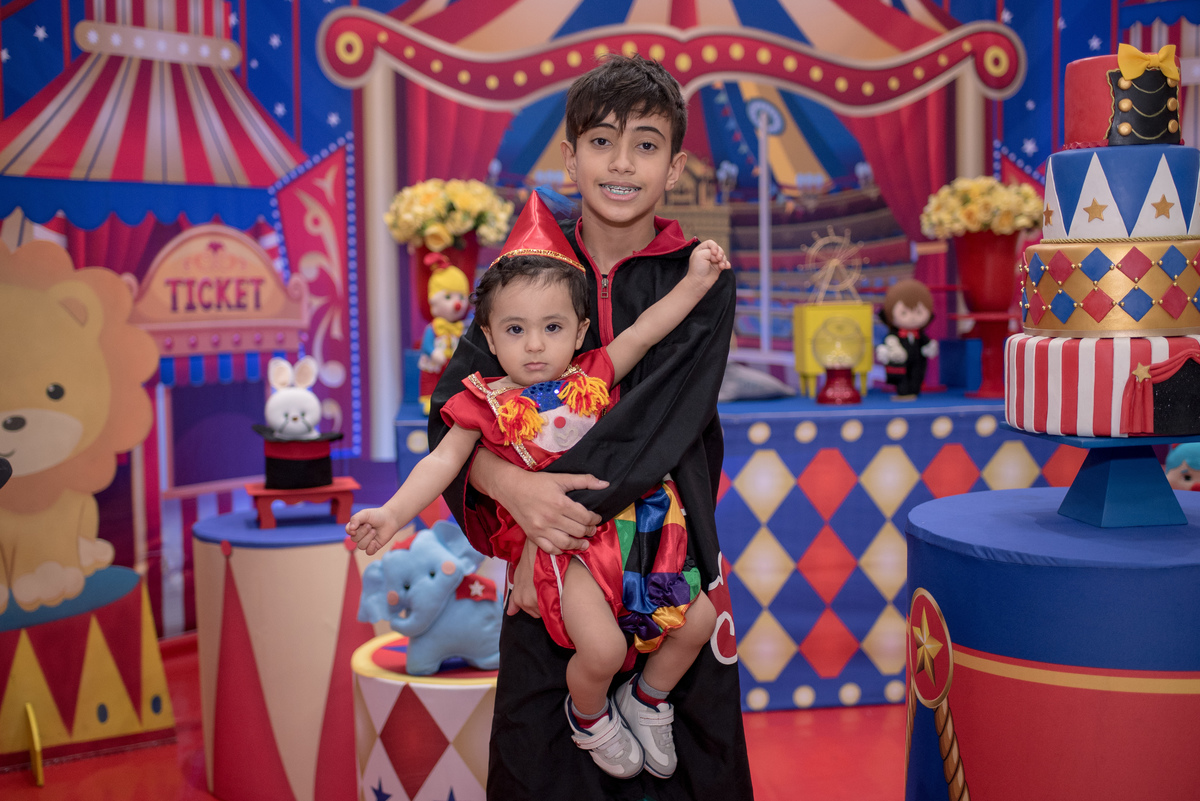Aniversário, tema circo, 1 ano, estação faz de conta 3