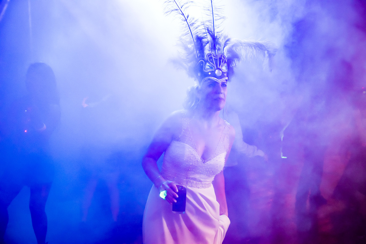 casamiento en Quinta JR Ranch 
 novia con cotillón boda