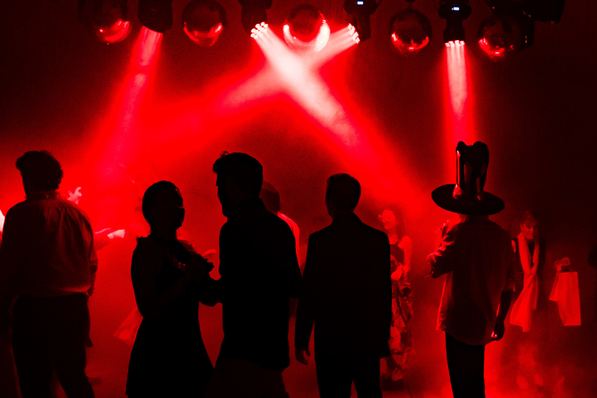 casamiento en Quinta JR Ranch 
 siluetas luces y humo boda