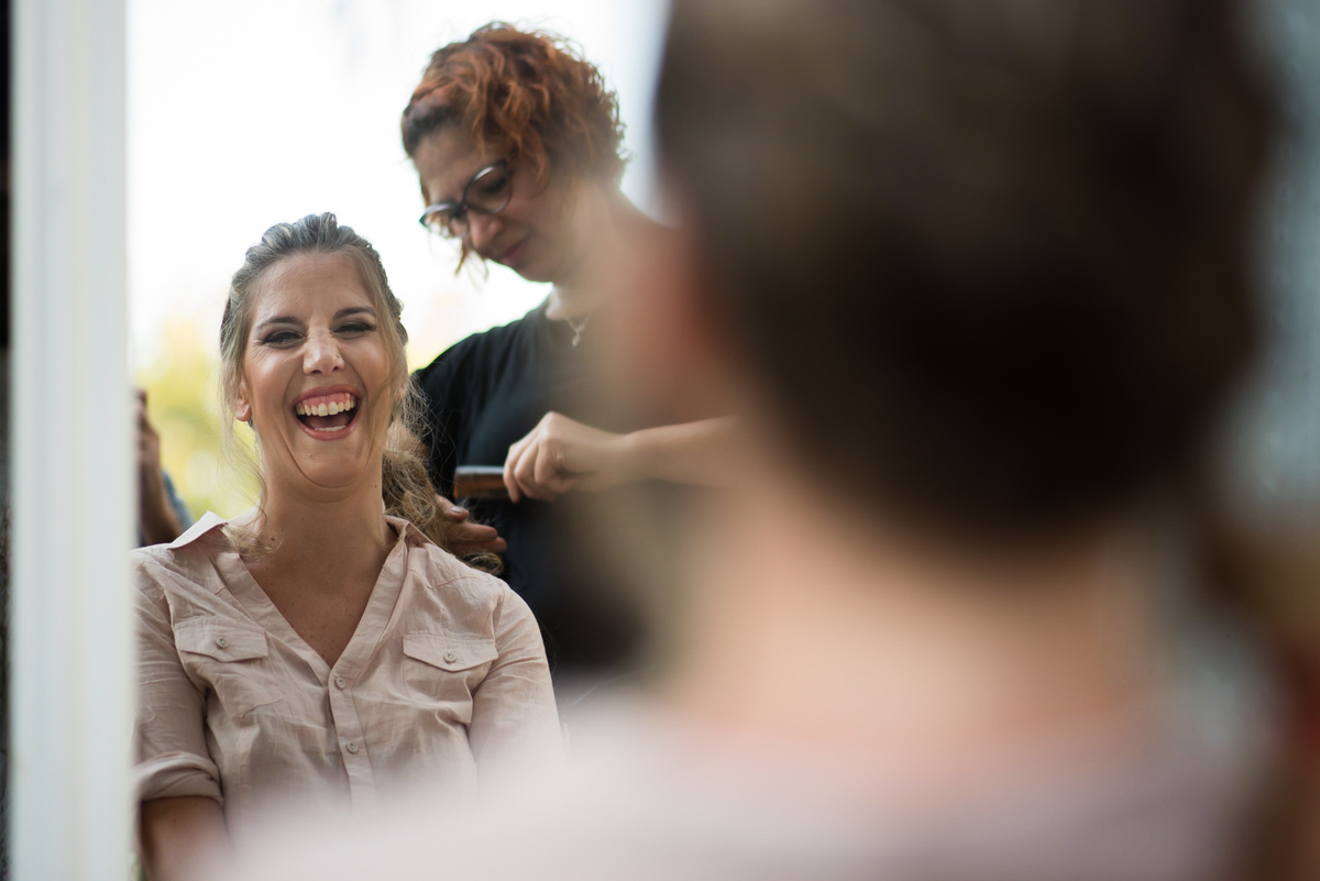 Casamiento en Quinta JR Ranch peinando a la novia  boda getting ready