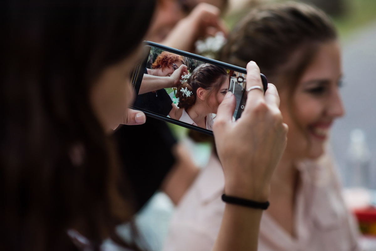 Casamiento en Quinta JR Ranch peinado novia boda getting ready