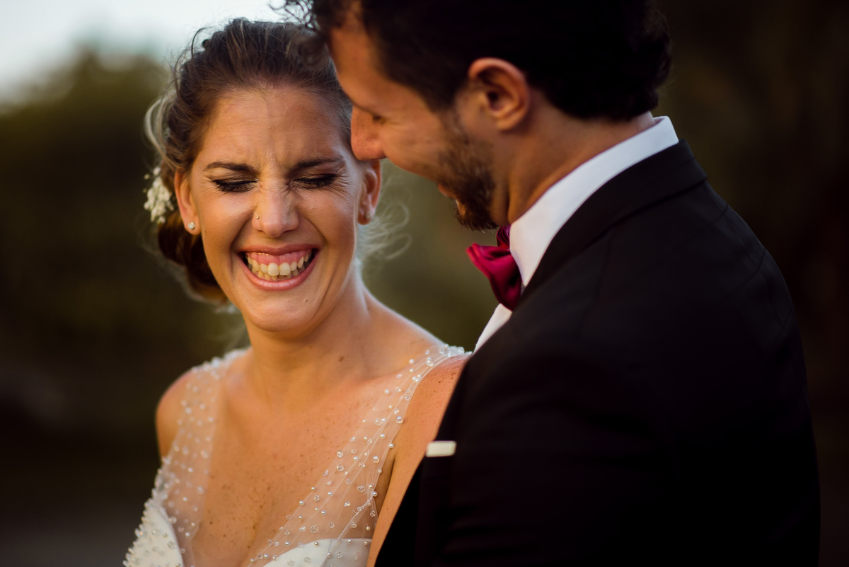 Casamiento en Quinta JR Ranch novios risas Boda