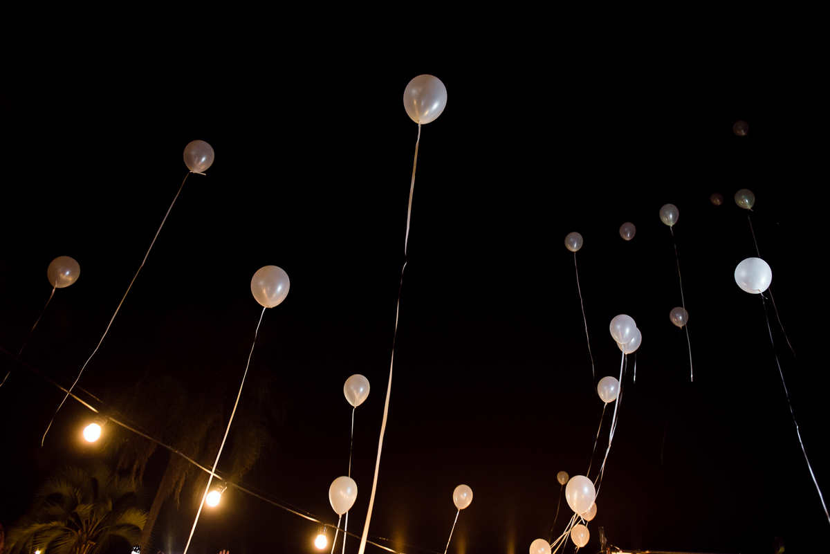 casamiento en Quinta JR Ranch 
 globos al cielo boda