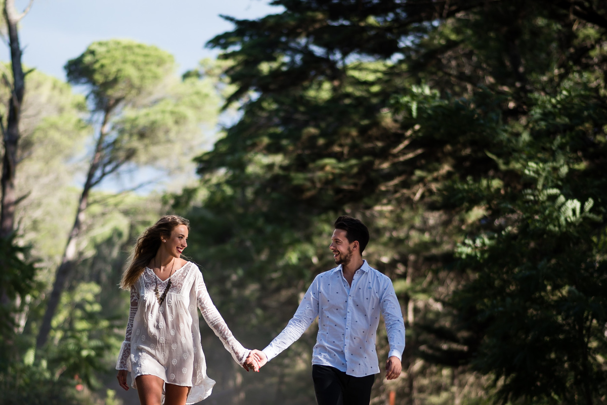 Engagement session Sesión pre boda bosque Carilo