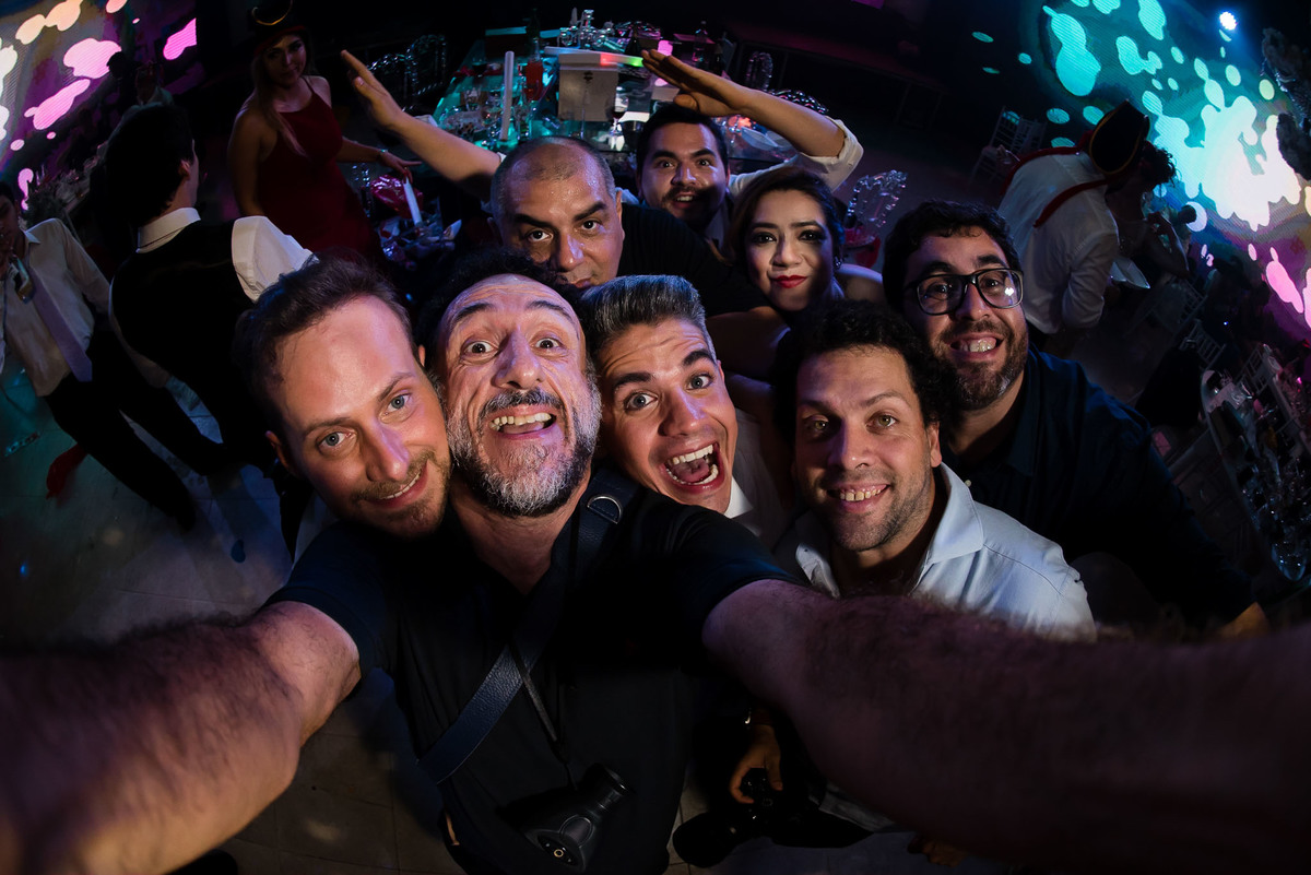 Selfie con el fotógrafo de la boda