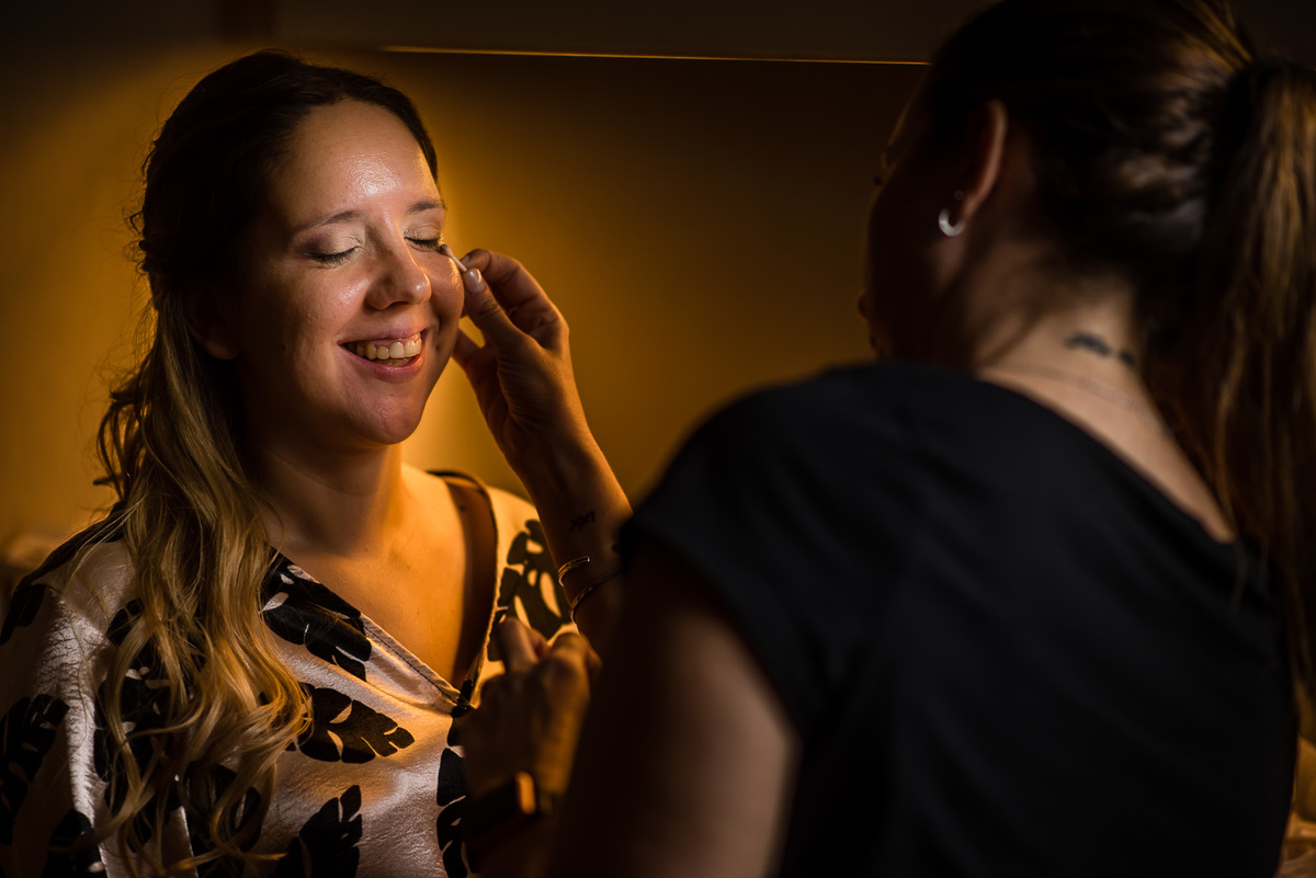 boda Preparativos novia maquillándose Hotel Madero casamiento 