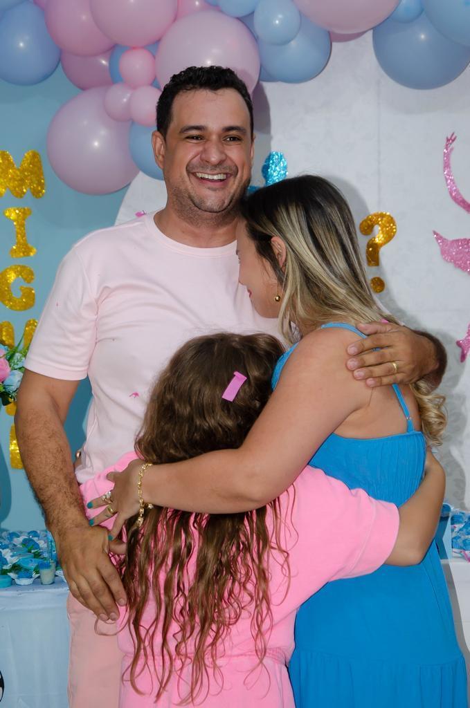 cha revelação azul e rosa descoberta sexo do bebe emoção 