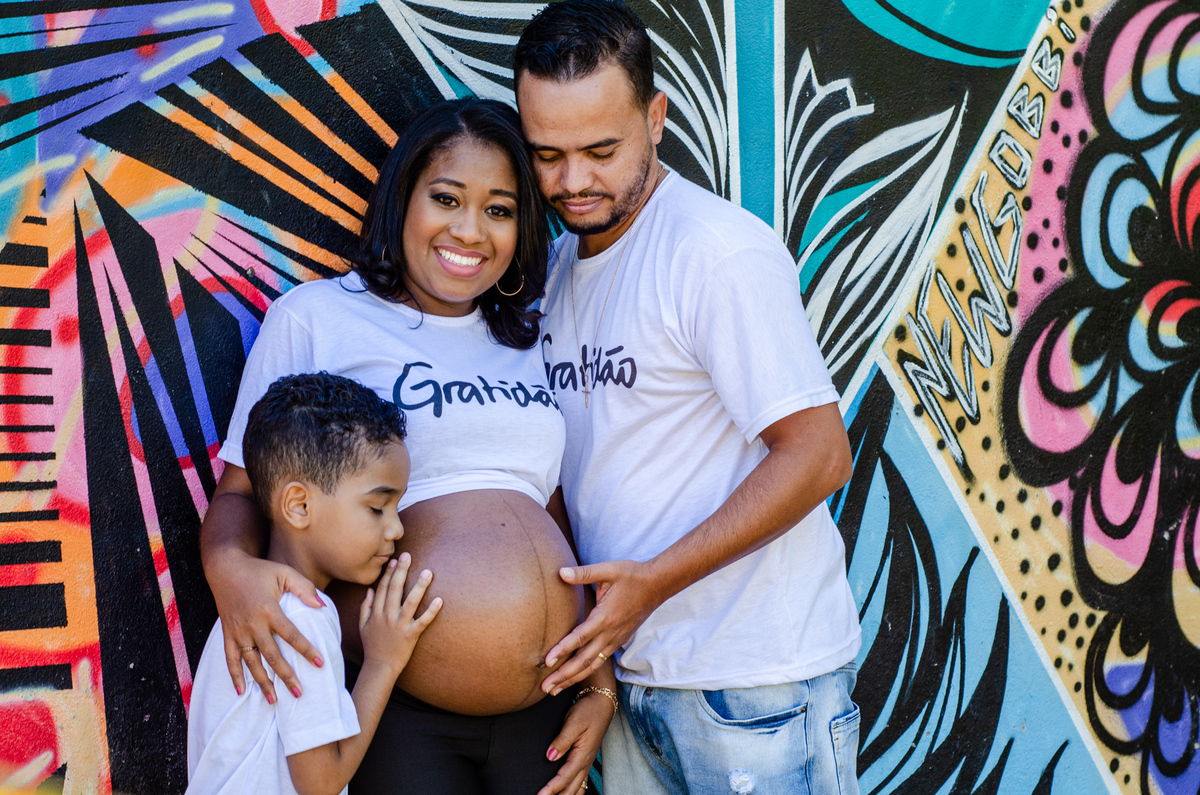 ensaio de gestante e família externo com luz natural Parque Fazenda Lagoa do Nado