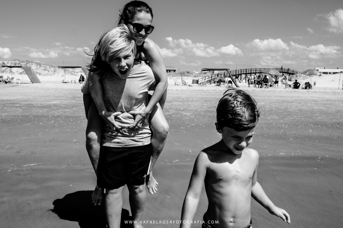 fotografia de família na praia