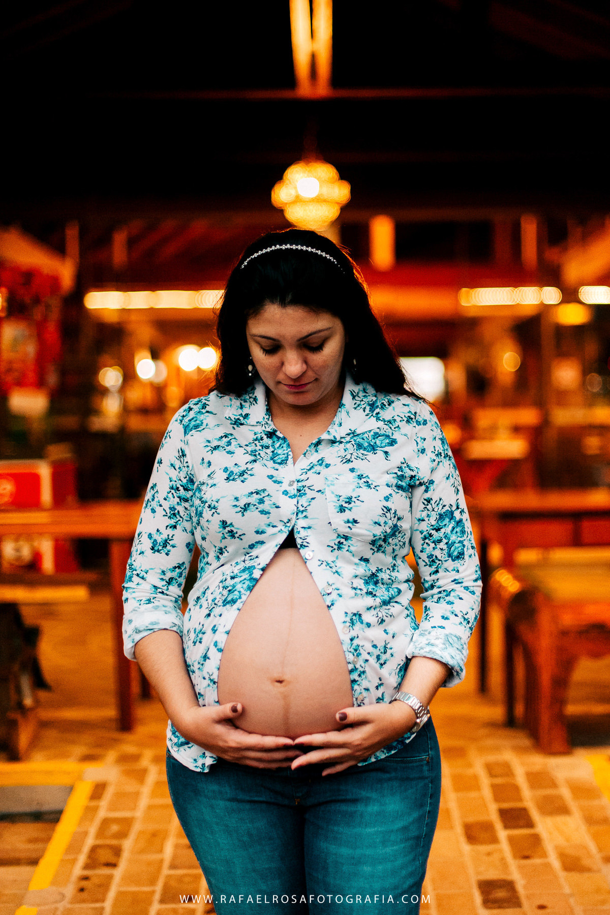 fotografia de gestante morro reuter