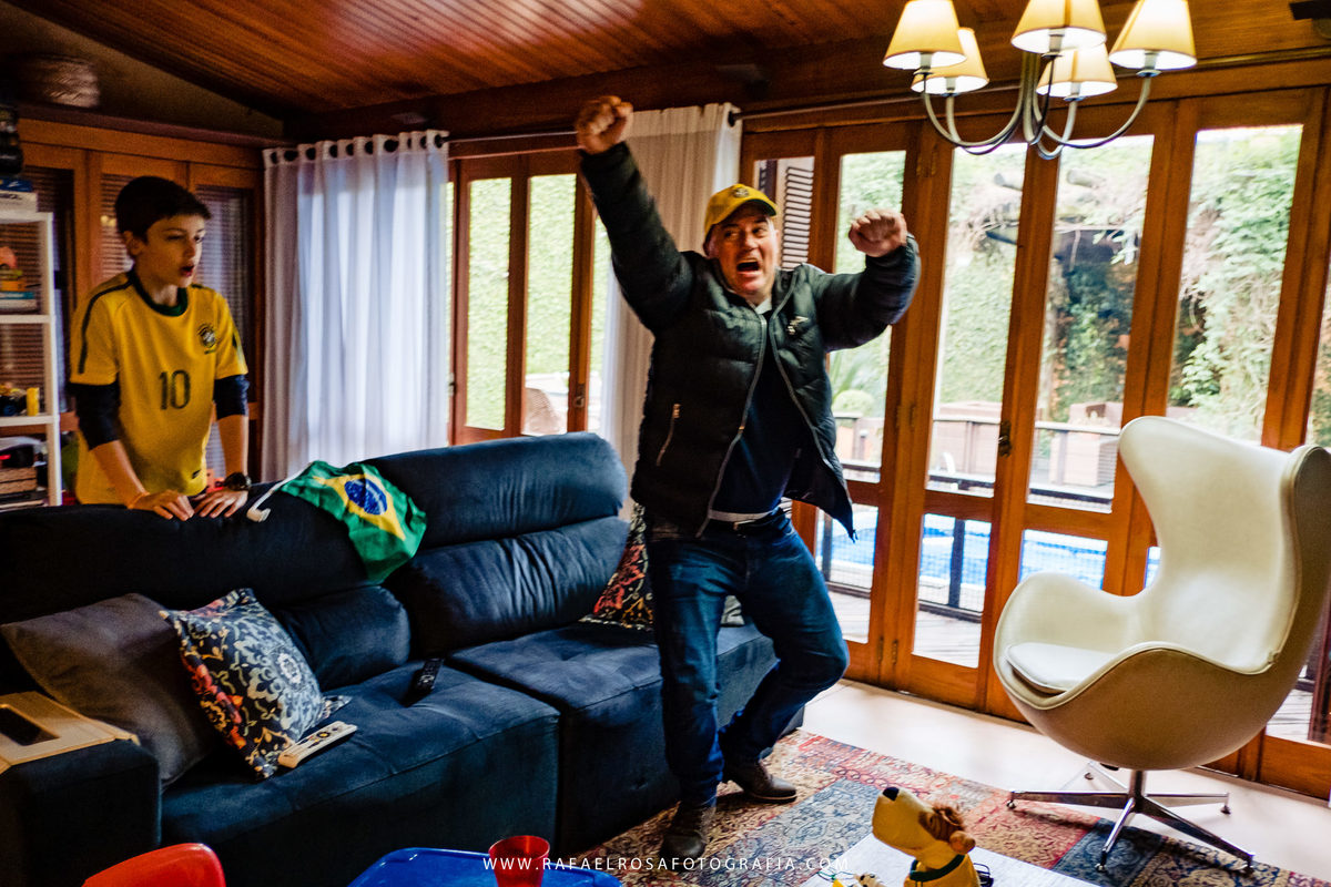 gol do brasil fotografia de família