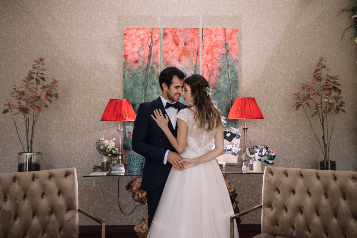 wedding session at the wedding venue