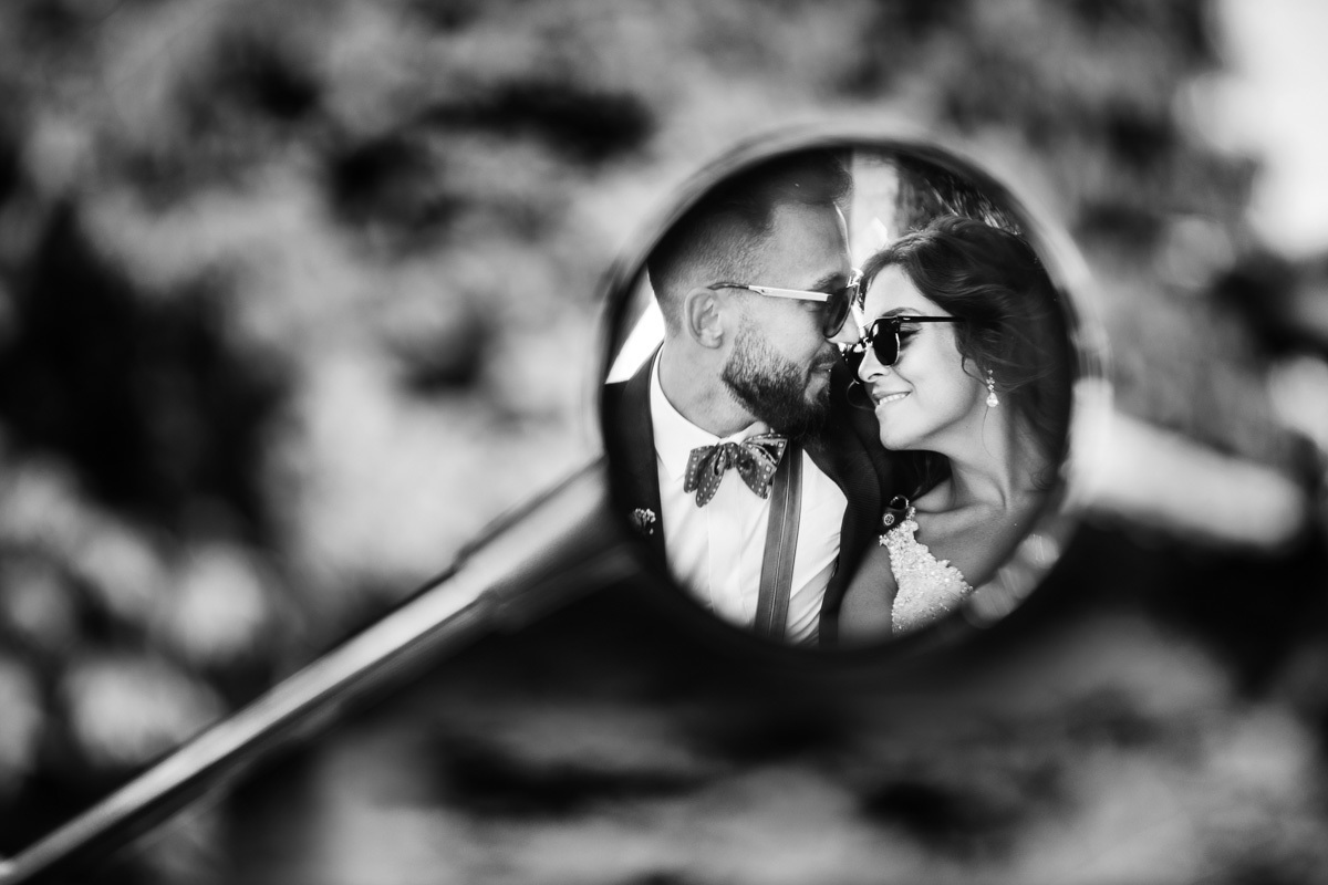 creative wedding black and white photography