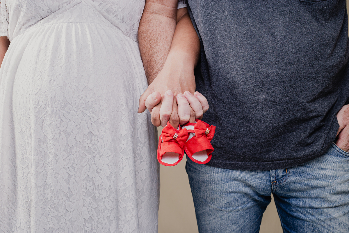 Ensaio Gestante Estúdio - Gestante Amanda - Ensaio Gestante