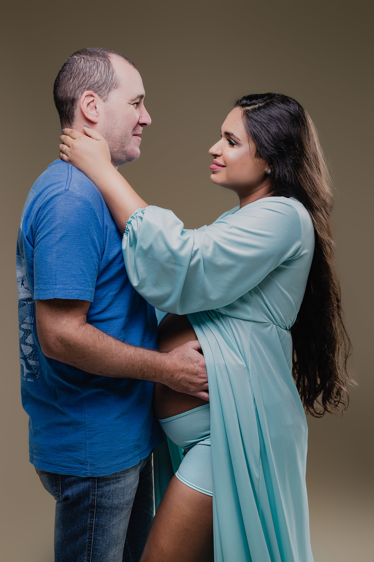 Ensaio Gestante Estúdio - Gestante Amanda - Ensaio Gestante