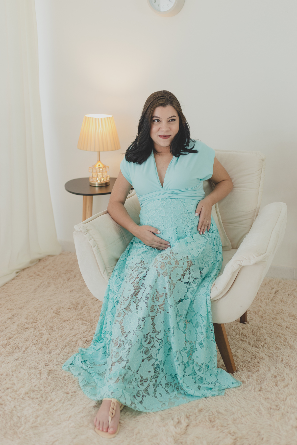 Ensaio Gestante Estúdio - Gestante Íris