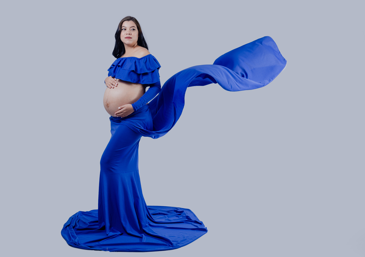 Ensaio Gestante Estúdio - Gestante Íris