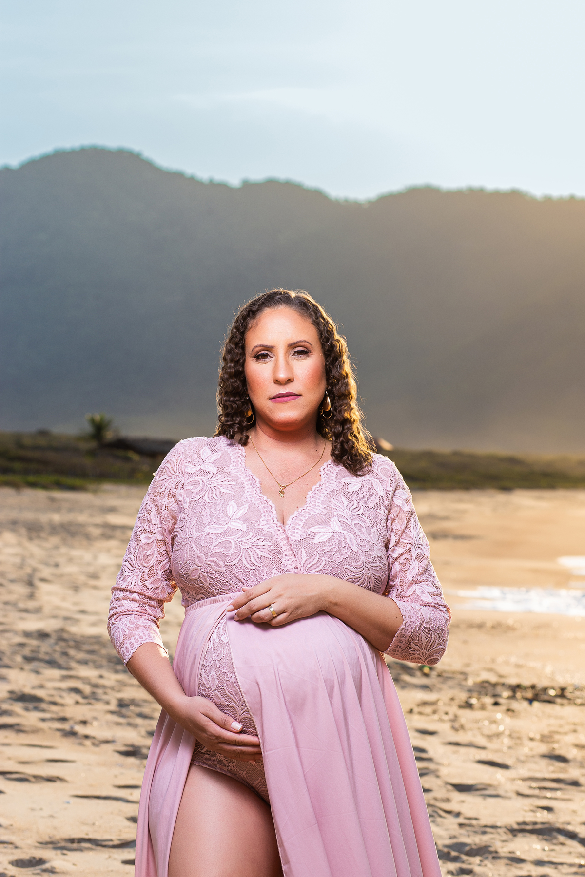 Ensaio de gestante Externo - Gestante Erica - Praia de Grumari - Ensaio de gestante praia de Grumari