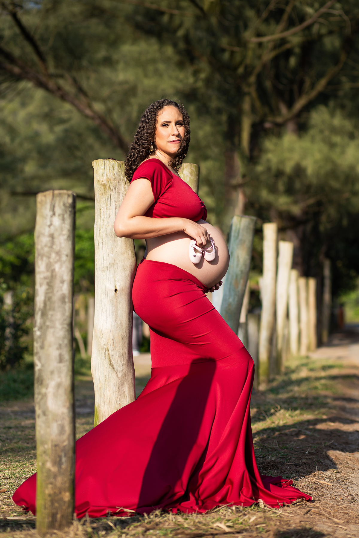 Ensaio de gestante Externo - Gestante Erica - Praia de Grumari - Ensaio de gestante praia de Grumari