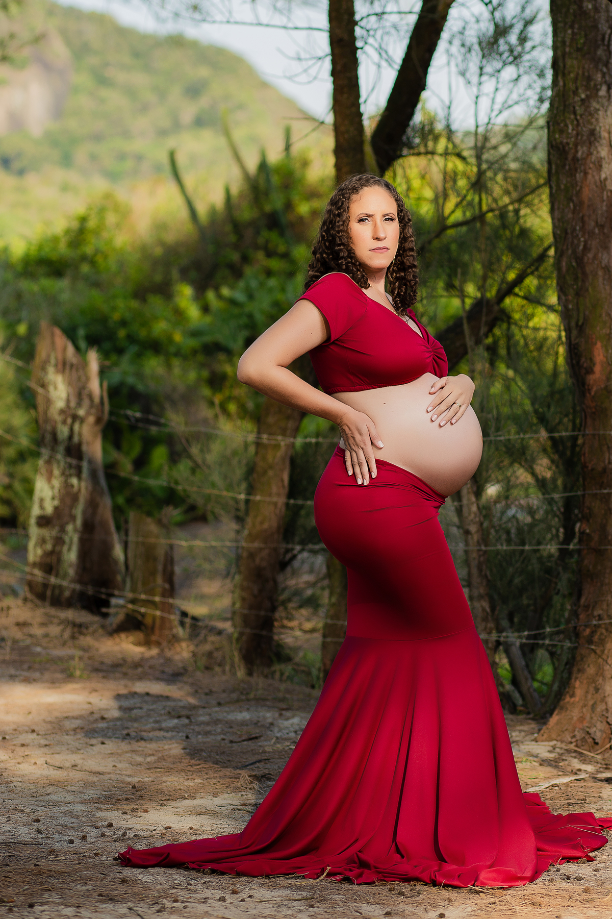 Ensaio de gestante Externo - Gestante Erica - Praia de Grumari - Ensaio de gestante praia de Grumari