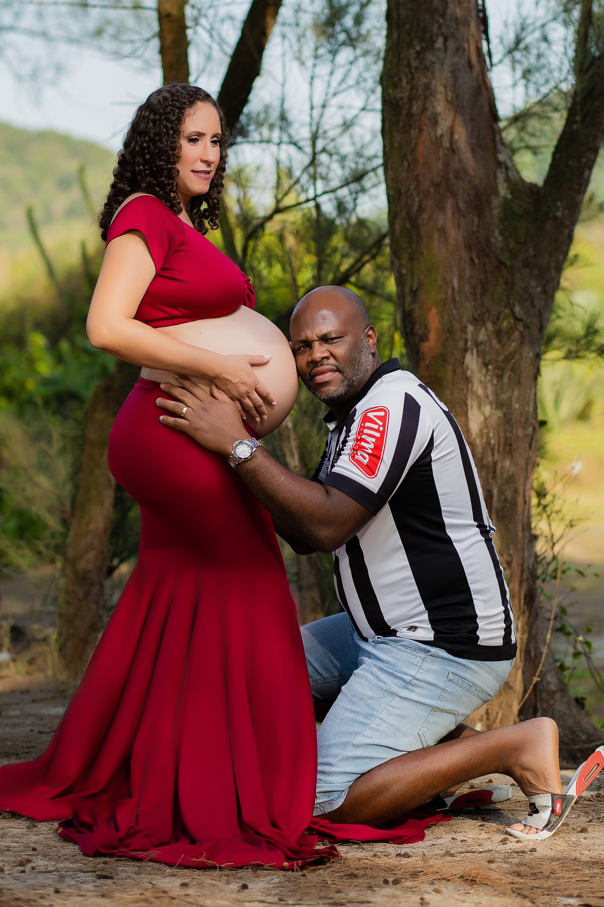 Ensaio de gestante Externo - Gestante Erica - Praia de Grumari - Ensaio de gestante praia de Grumari