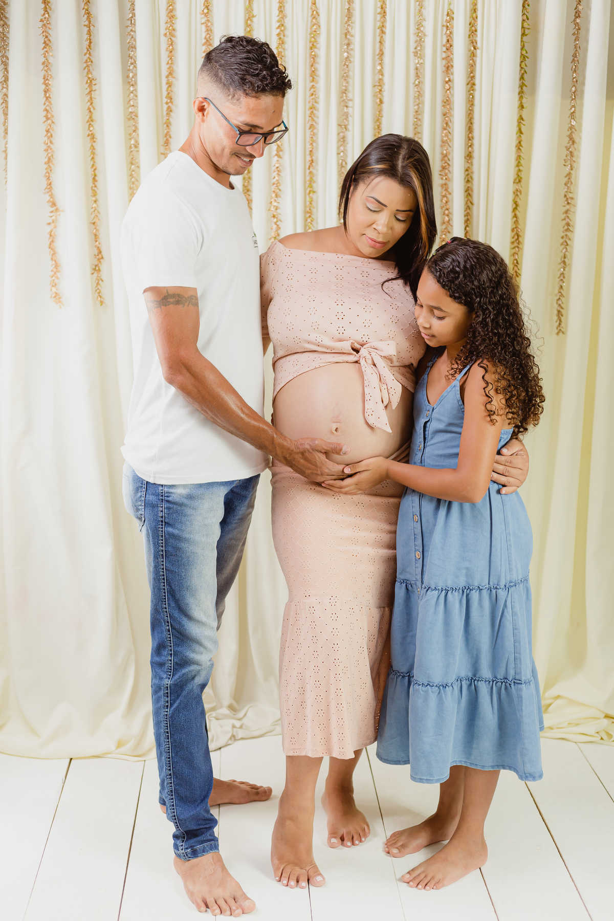 Ensaio Gestante - Ensaio estúdio - Ensaio de gestante Estudio - Gestante Fabiana