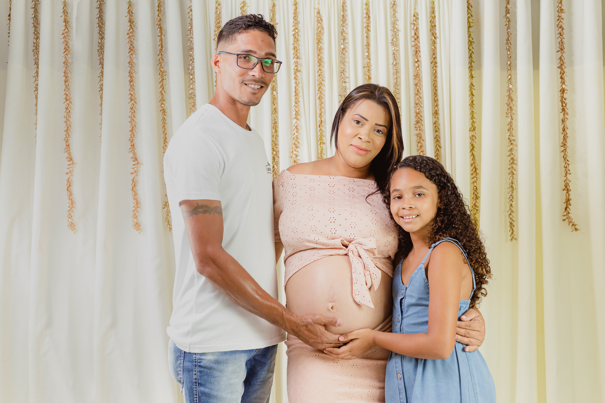 Ensaio Gestante - Ensaio estúdio - Ensaio de gestante Estudio - Gestante Fabiana