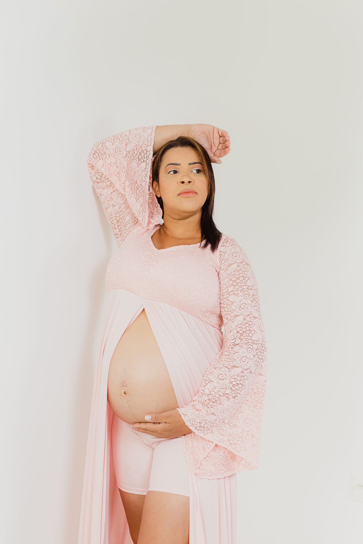 Ensaio Gestante - Ensaio estúdio - Ensaio de gestante Estudio - Gestante Fabiana