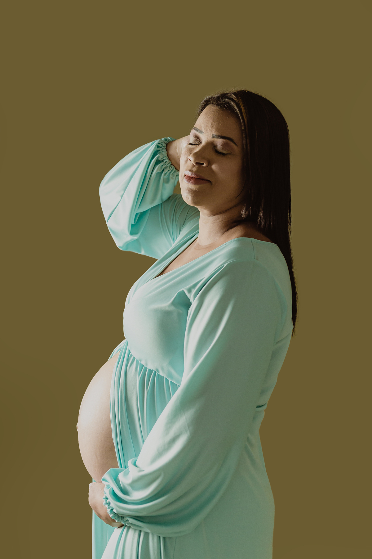 Ensaio Gestante - Ensaio estúdio - Ensaio de gestante Estudio - Gestante Fabiana