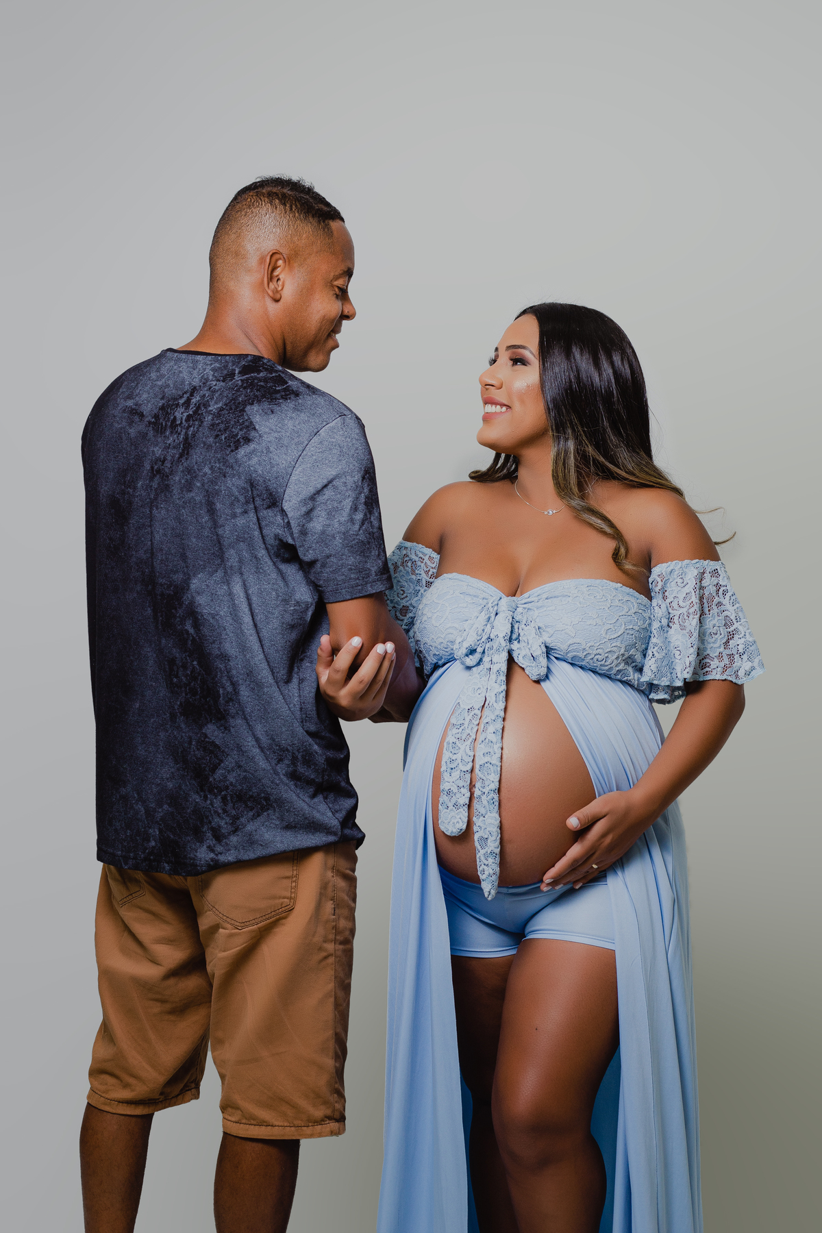 Ensaio Gestante - Ensaio estúdio - Ensaio de gestante Estudio- Ensaio de gestante semi nu - Gestante Thayna