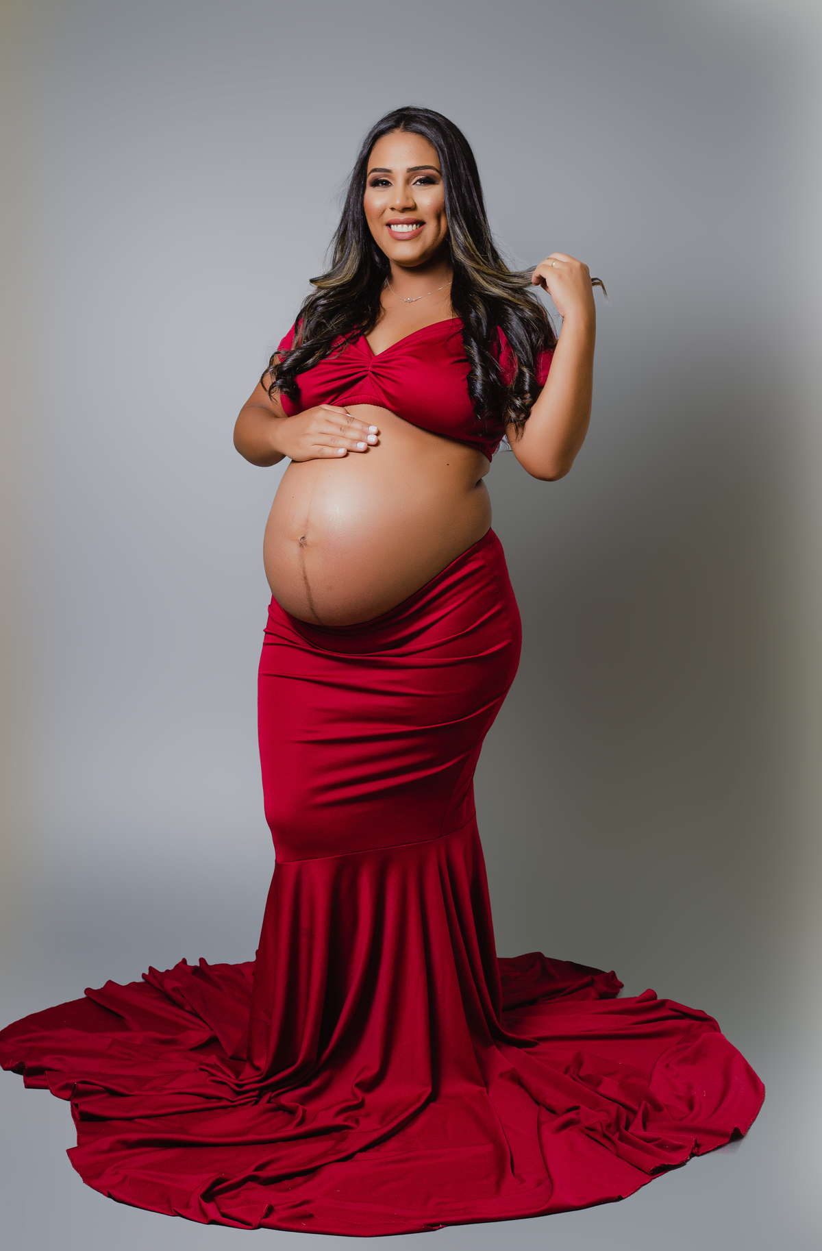 Ensaio Gestante - Ensaio estúdio - Ensaio de gestante Estudio- Ensaio de gestante semi nu - Gestante Thayna