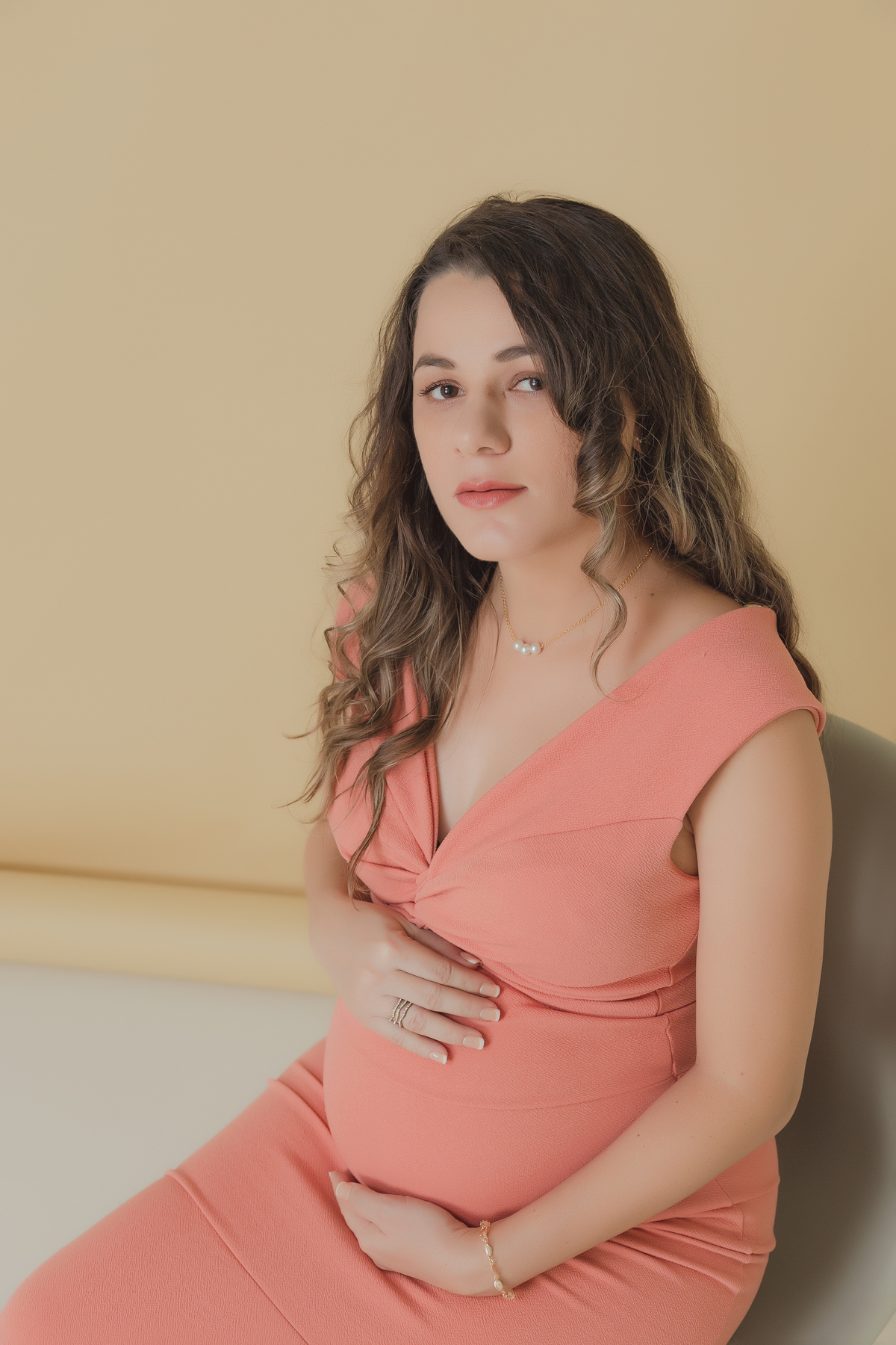 Ensaio gestante estúdio