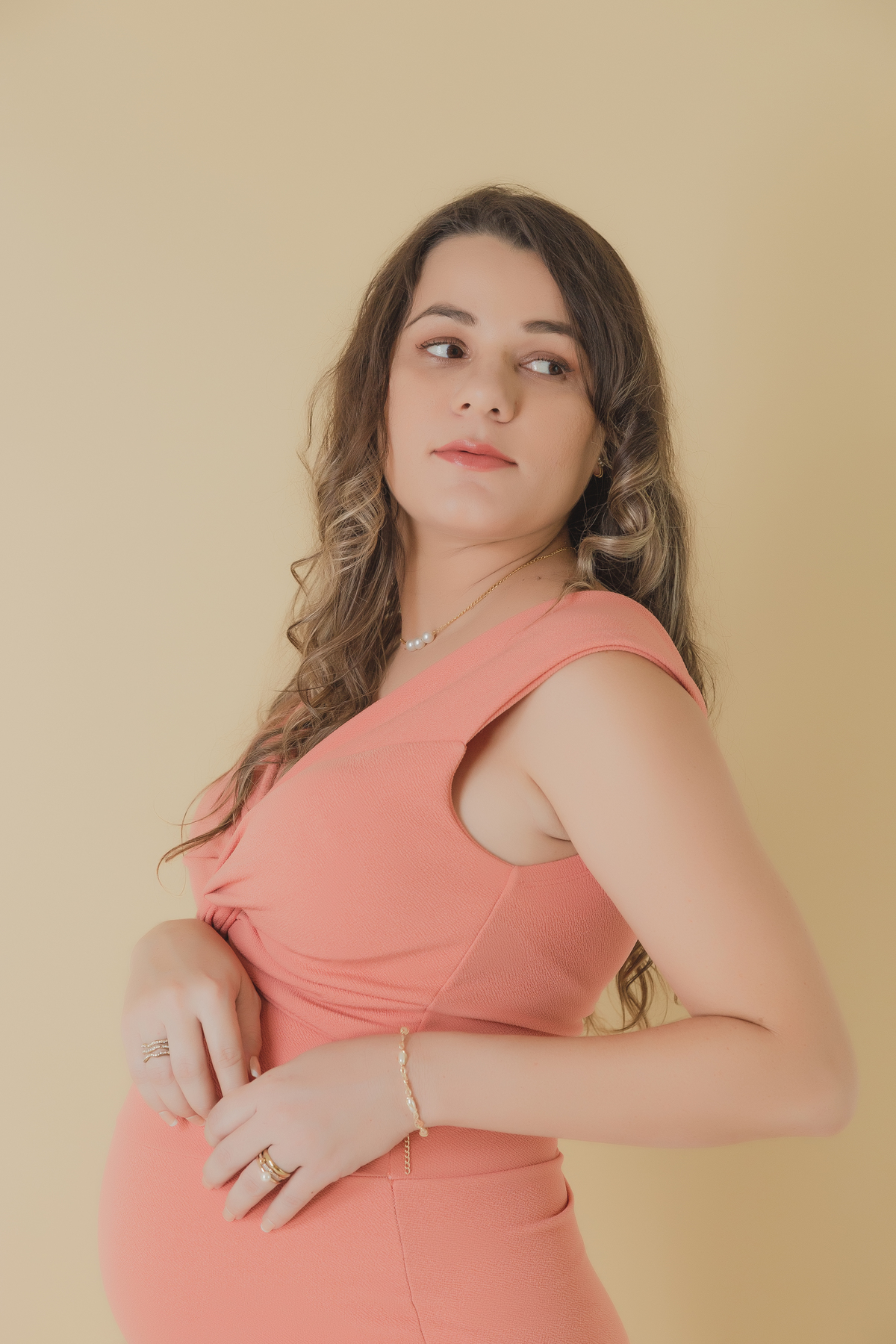 Ensaio gestante estúdio