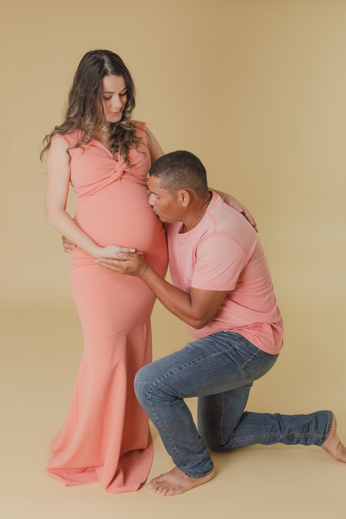 Ensaio gestante estúdio