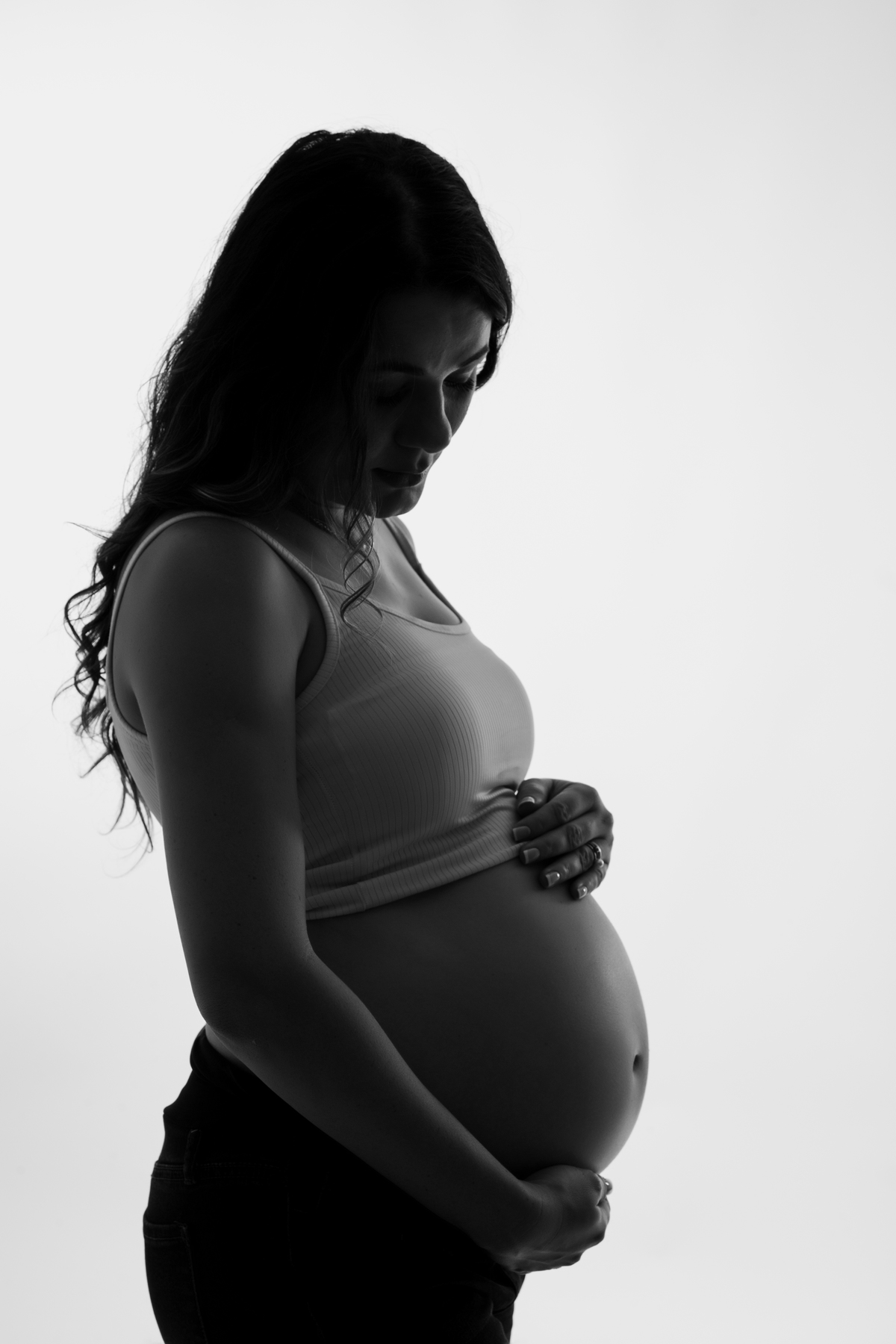 Ensaio gestante estúdio