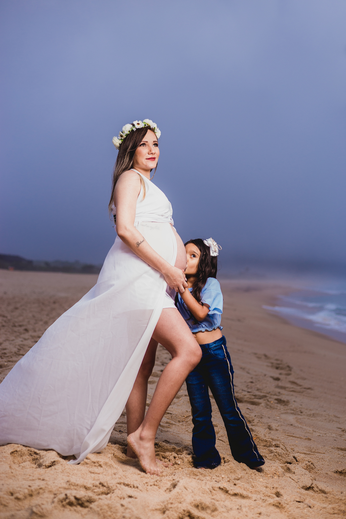 Ensaio de Gestante - Ensaio de Gestante Praia de Grumari, RJ - Aline