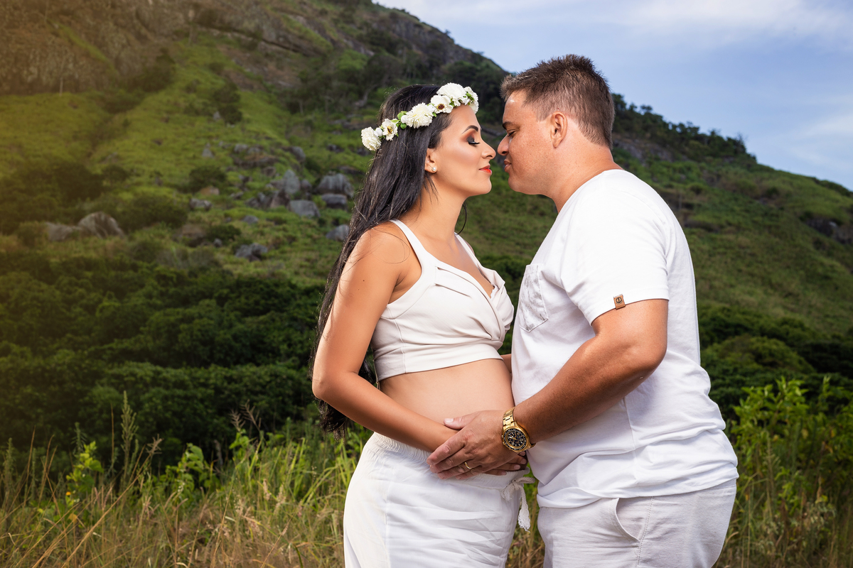 Ensaio de Gestante - Ensaio de Gestante Praia de Grumari, RJ - Gestante Vanessa