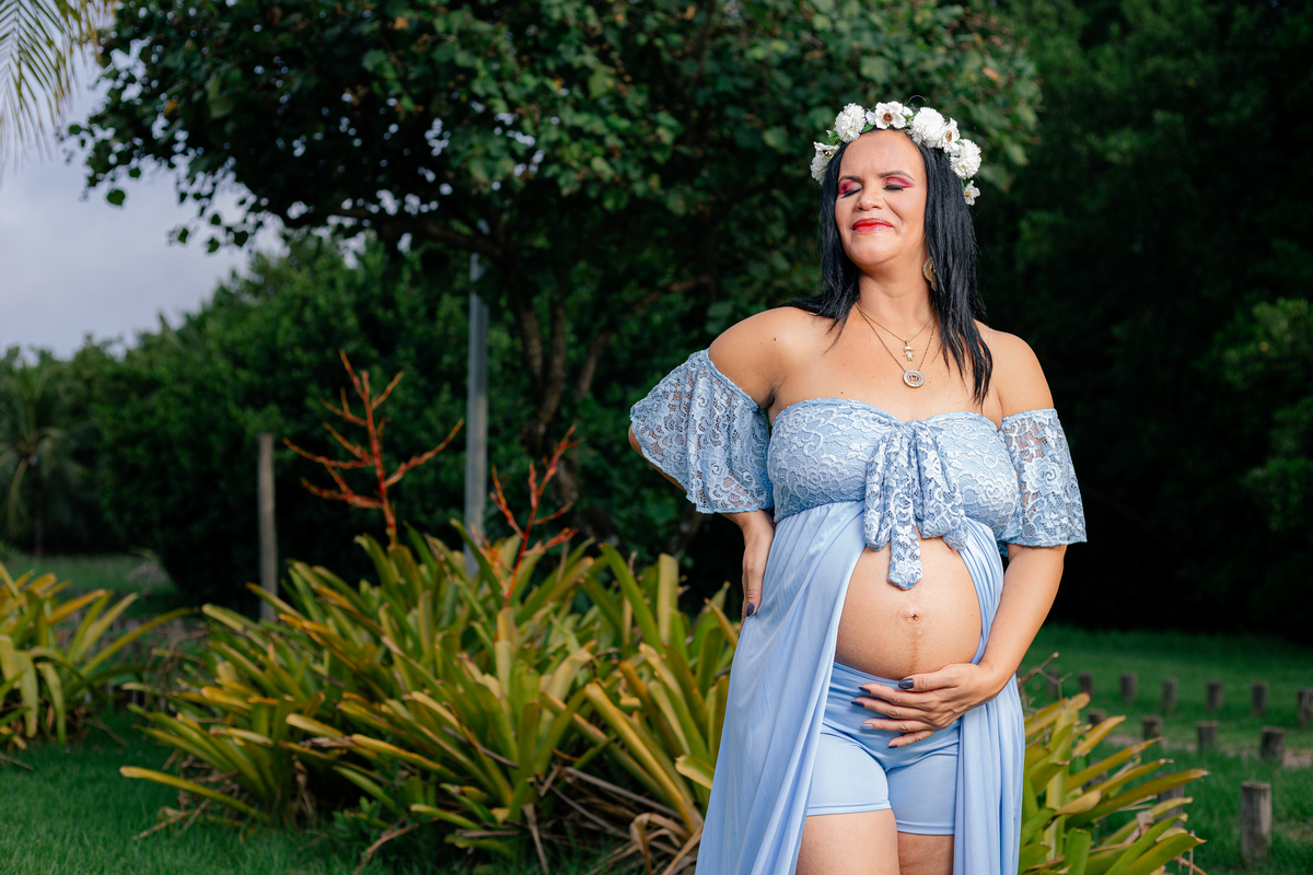 Ensaio de Gestante - Ensaio de Gestante Praia da Brisa, RJ -Gestante Patrícia