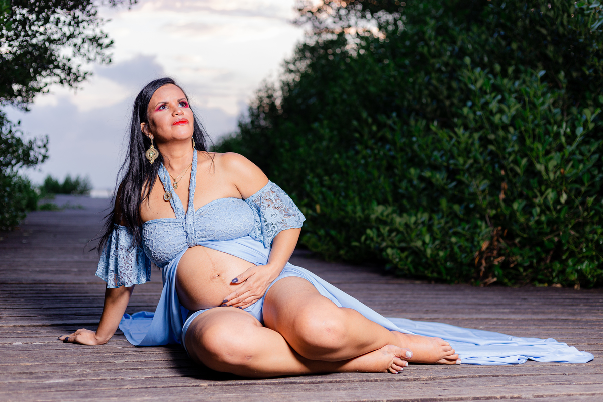 Ensaio de Gestante - Ensaio de Gestante Praia da Brisa, RJ -Gestante Patrícia