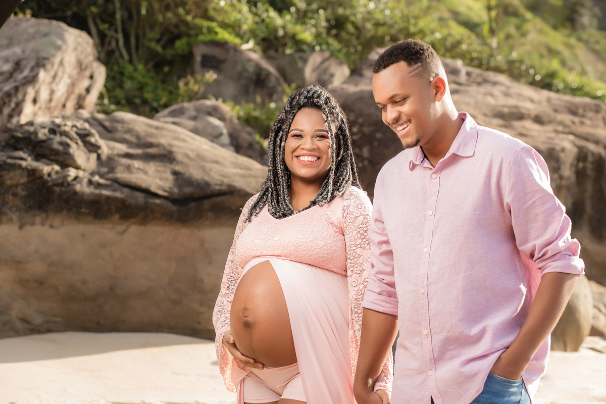 Ensaio de Gestante - Ensaio de Gestante Praia de Grumari, RJ -Gestante Paloma