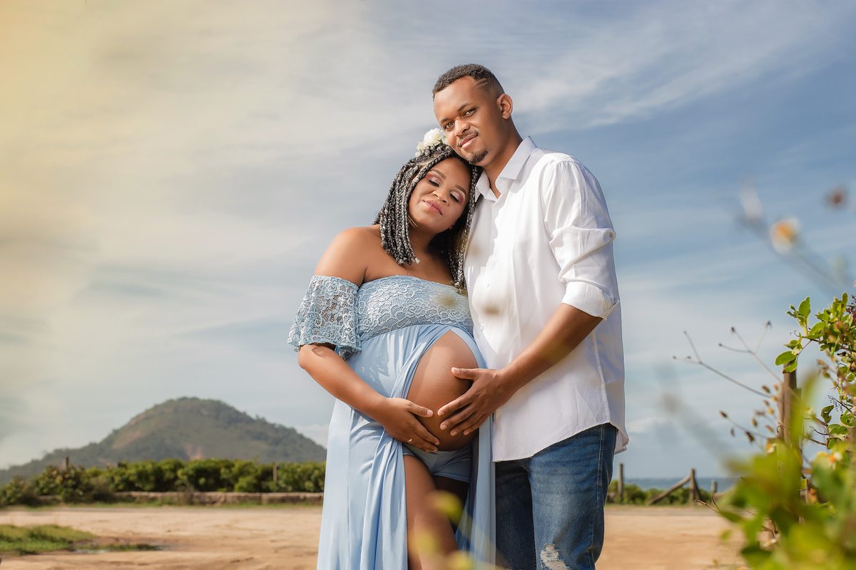 Ensaio de Gestante - Ensaio de Gestante Praia de Grumari, RJ -Gestante Paloma