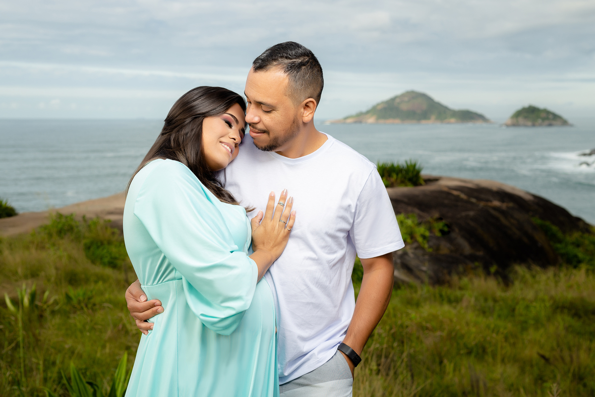 Ensaio de Gestante - Ensaio de Gestante Praia de Grumari, RJ -Gestante Mylena