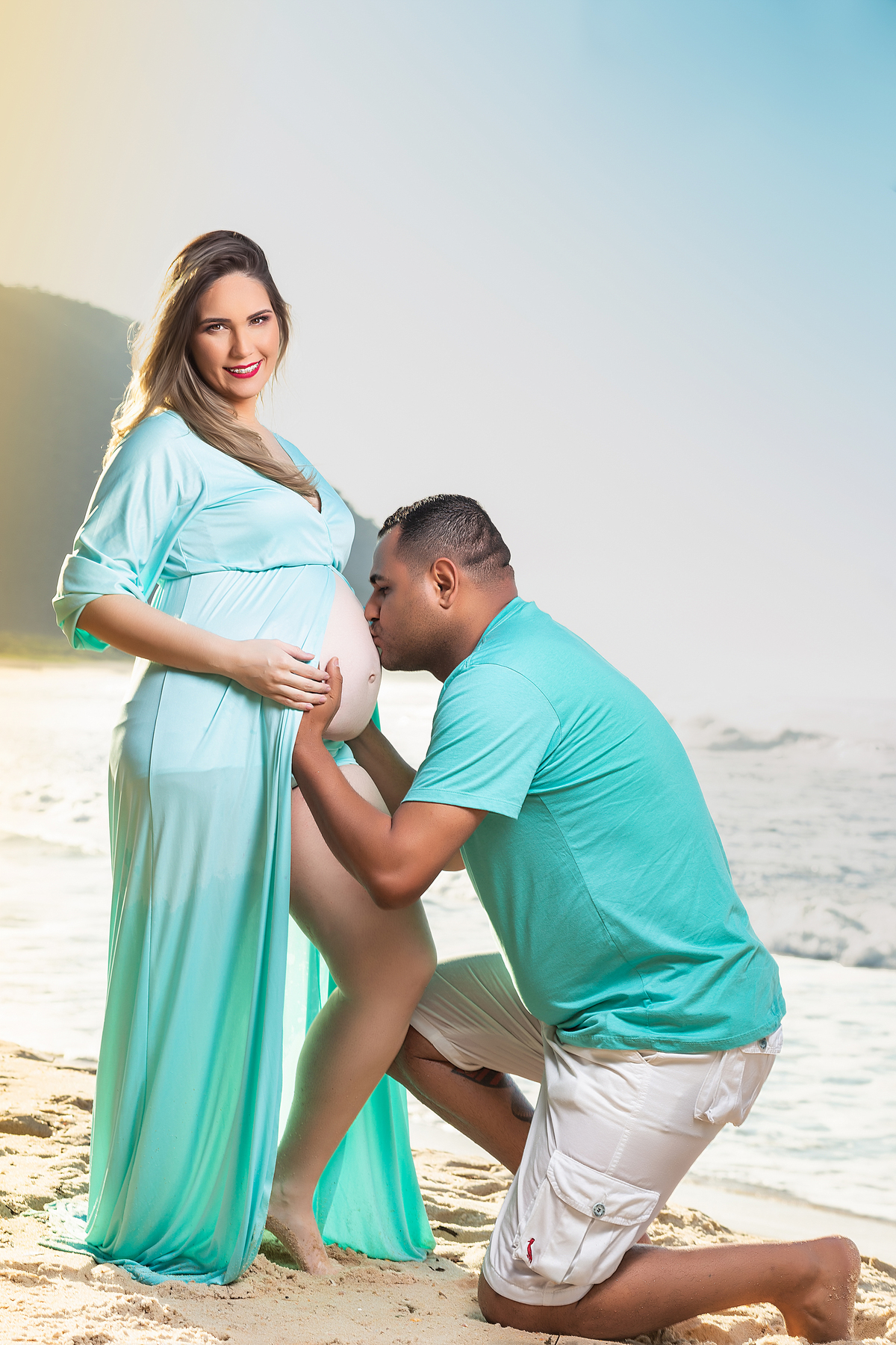 Ensaio de Gestante - Ensaio de Gestante Praia de Grumari, RJ -Gestante Lays