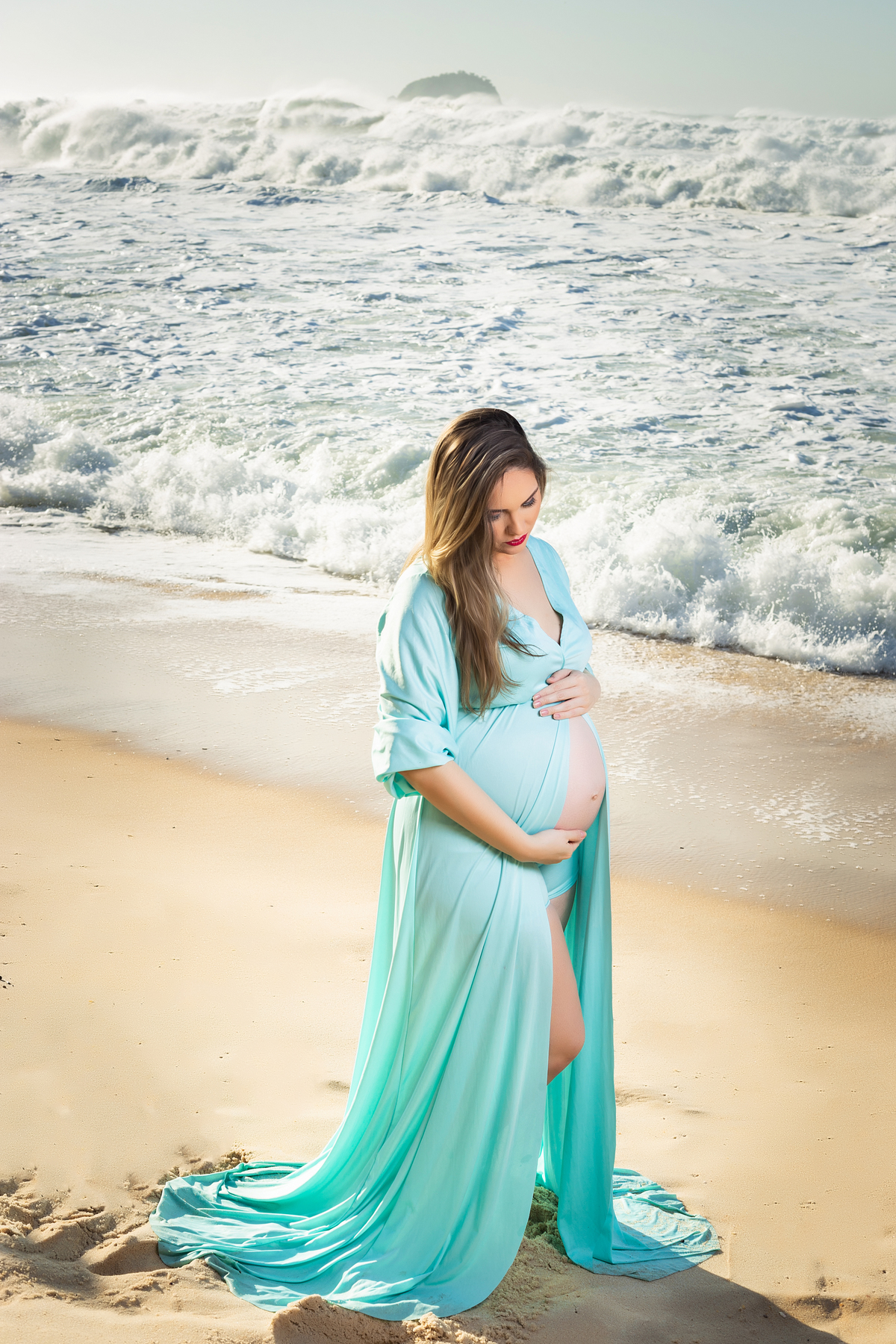 Ensaio de Gestante - Ensaio de Gestante Praia de Grumari, RJ -Gestante Lays